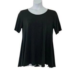 NWT LuLaRoe Perfect T women’s size L large NOIR solid color black HTF rare NEW